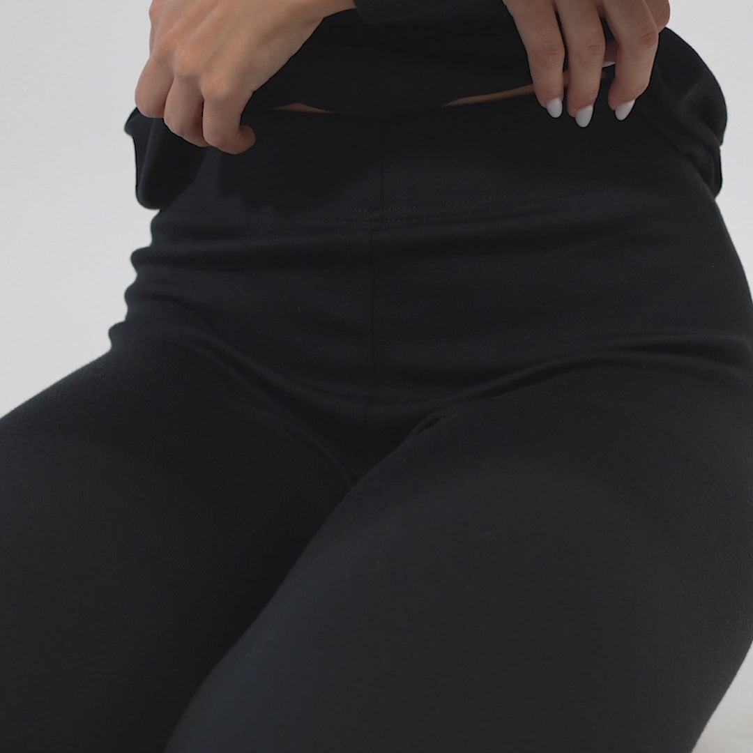 Merino Sport-BH für Damen in Schwarz