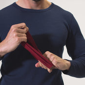 Herren Merino Stirnband Royal Cherry