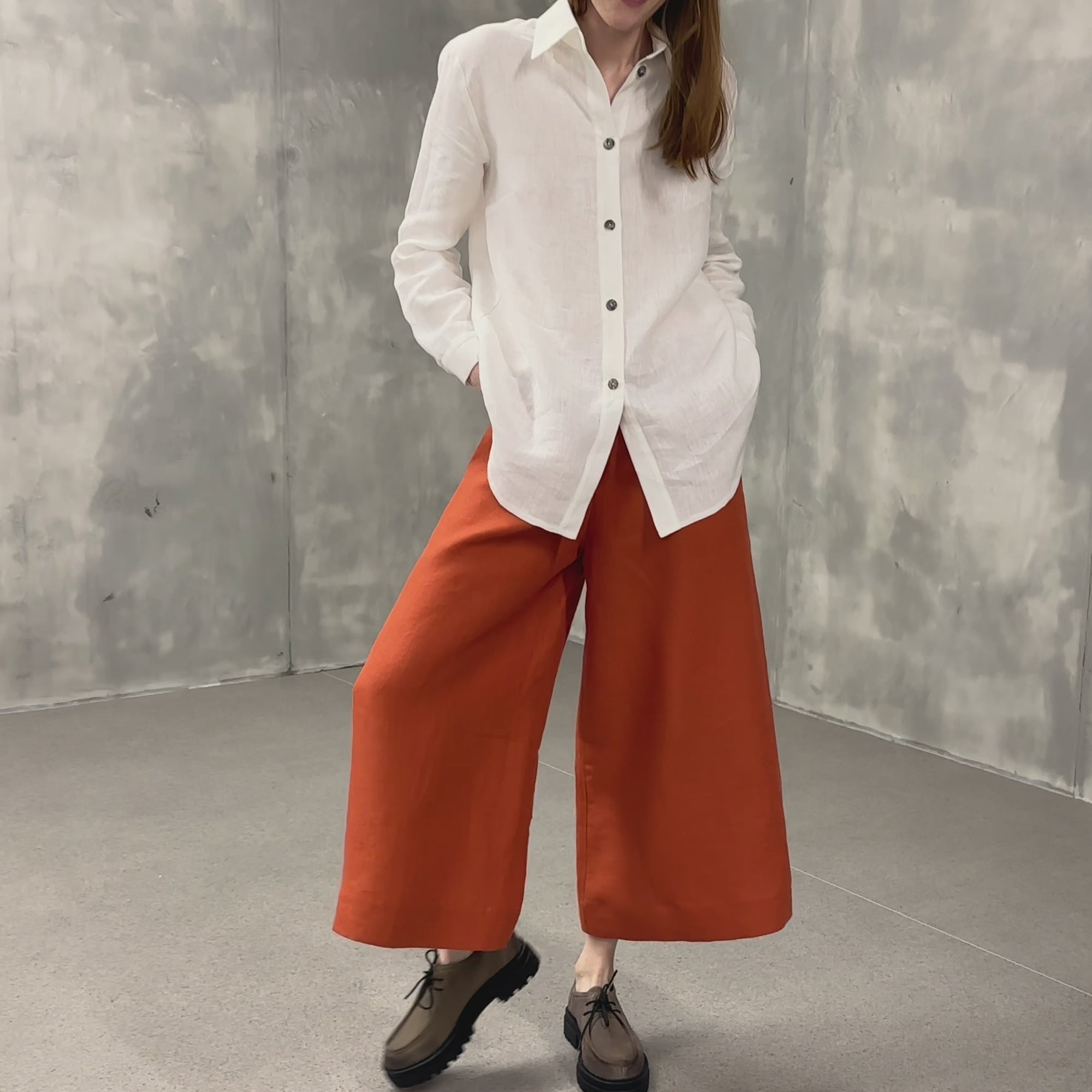 Leinen-Culottes Lana 