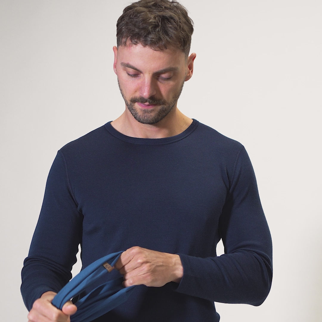 Herren Merino Halswärmer Denim