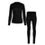 Women's 160 Long Sleeve & Bottoms 2-Piece Black