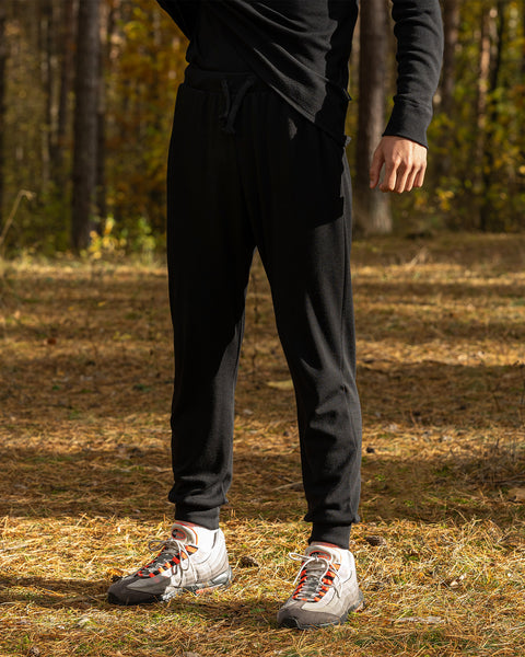 Men&#39;s Merino 250 Jogger sweatpants 250gsm Black