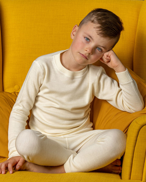 Kids&#39; Long Sleeve Shirt Merino Wool