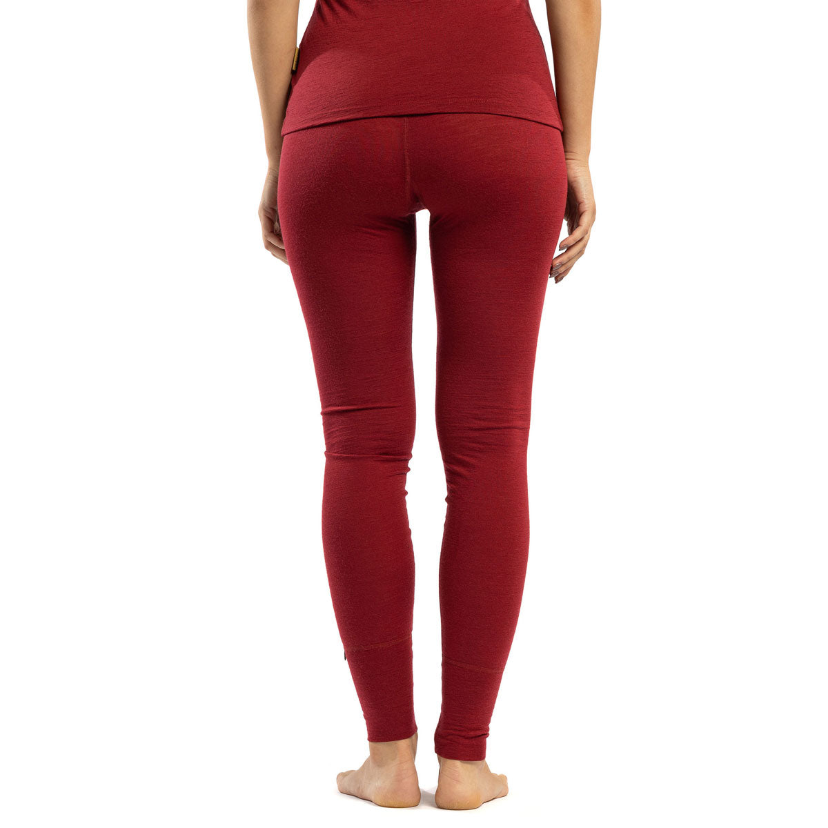 menique Women's Merino 160 Pants Royal Cherry Red Color