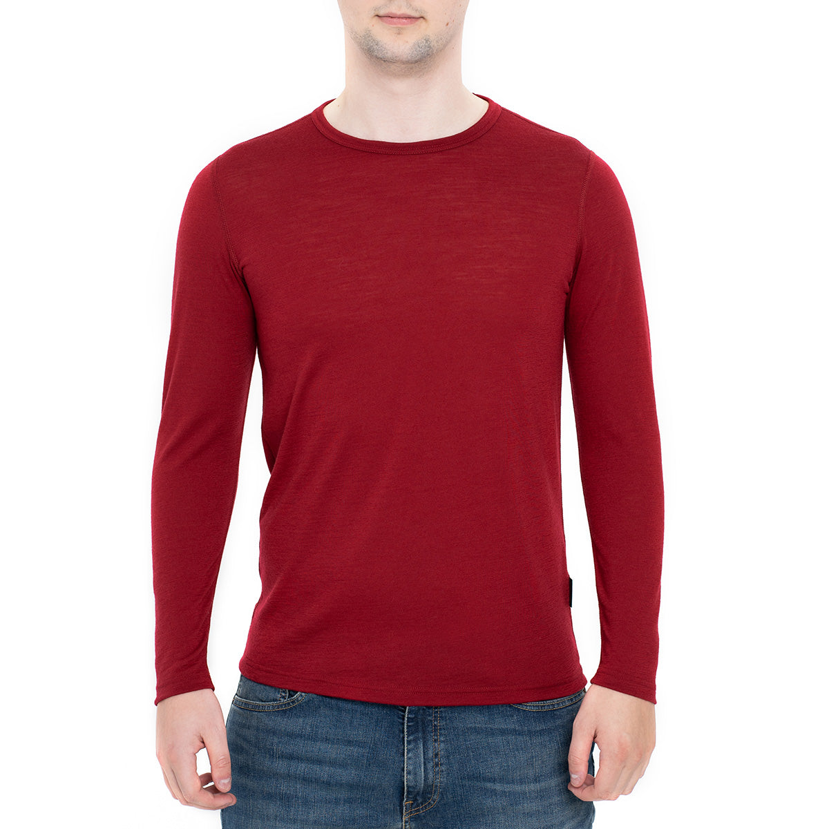 160 Thermo-Langarmshirt mit Rundhalsausschnitt für Herren, Königskirsche