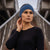 Merino-Stirnband für Damen, Denim