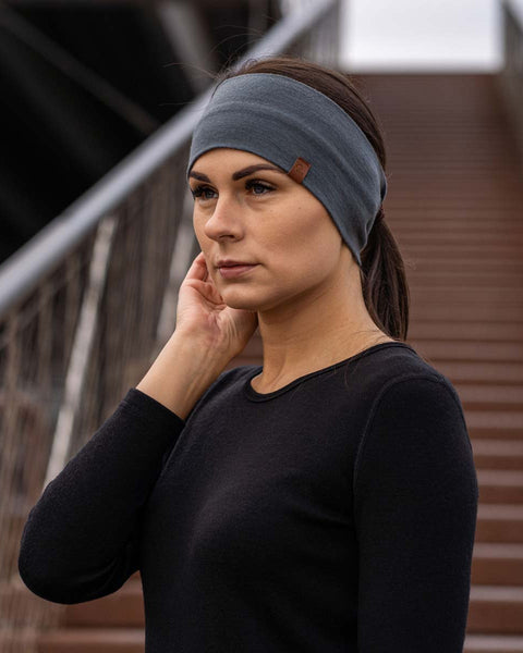 Women&#39;s Headband 160 Merino Perfect Grey